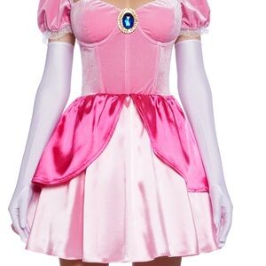 Pink Princess Costume Dress Princess Peach Dolls Kill